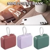 wlk Portable Charger 4000mAh Power Bank Fast Charging Built-in Cable Phone Holder Compact Size and Lightweight Durable Construction Power Banks